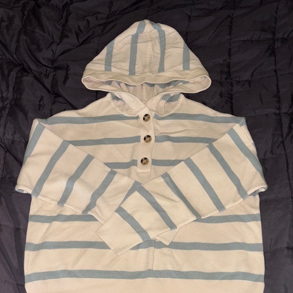 Thread & Supply Cream and Gray Knit Sweater - Picture 1 of 2